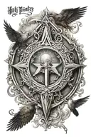 holy trinity tattoo design idea