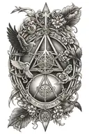 holy trinity tattoo design idea