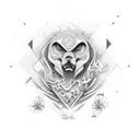 369 Pattern tattoo design idea