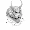 369 Pattern tattoo design idea