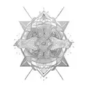 369 number  tattoo design idea