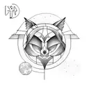 Moon tattoo design idea