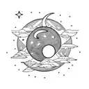 Moon tattoo design idea