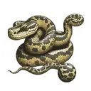 Hognose snake sitting on a ball python tattoo design idea