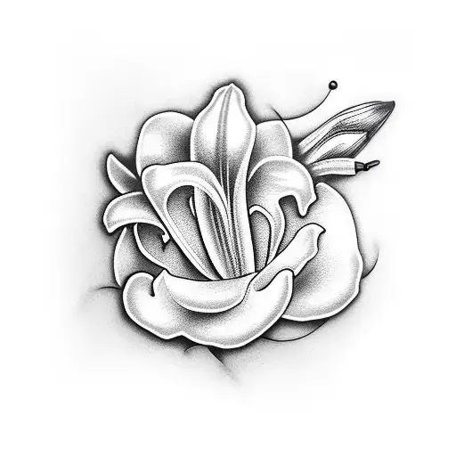 casa Blanca lily tattoo design idea