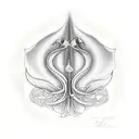 white lily represent life and death scarab tattoo design idea