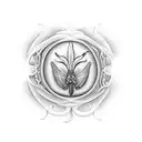 white lily represent life and death scarab tattoo design idea