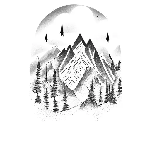 matching tattoos, mountains, snowboard, camping, outdoors,  tattoo design idea
