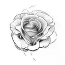 beagle and roses tattoo design idea