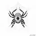 spider tattoo design idea