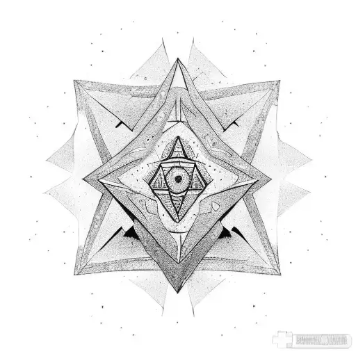 sombra de um templário de capuz no deserto e por do sol tattoo design idea