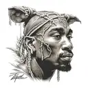 tupac jiujitsu tattoo design idea