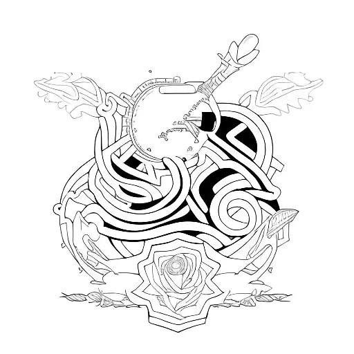 E and J tattoo design idea