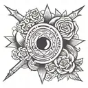 tangent tattoo design idea