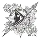 tangent tattoo design idea