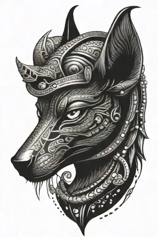 Anubis x Hours Egypt god Bastet tattoo design idea