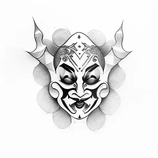 jester tattoo design idea