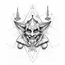 jester tattoo design idea