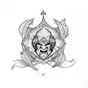 jester tattoo design idea