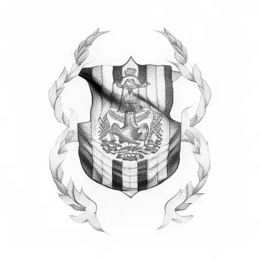 Argentina Flag tattoo design idea