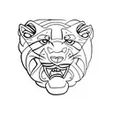 panther  tattoo design idea