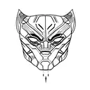 black panther  tattoo design idea