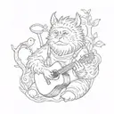 Luke Combs where the wild things are love you sister   tattoo design idea