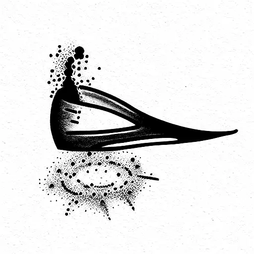 salt shaker pouring out a wave tattoo design idea