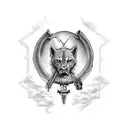 saint Christopher  tattoo design idea