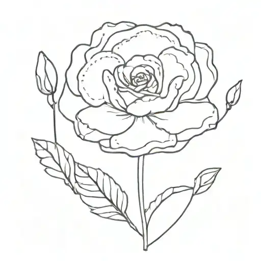 February, March, April, May, July, August, November, December birth flowers  tattoo design idea