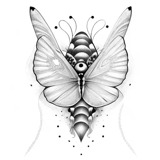butterfly with the name Abby in one of the wings, tattoo design idea