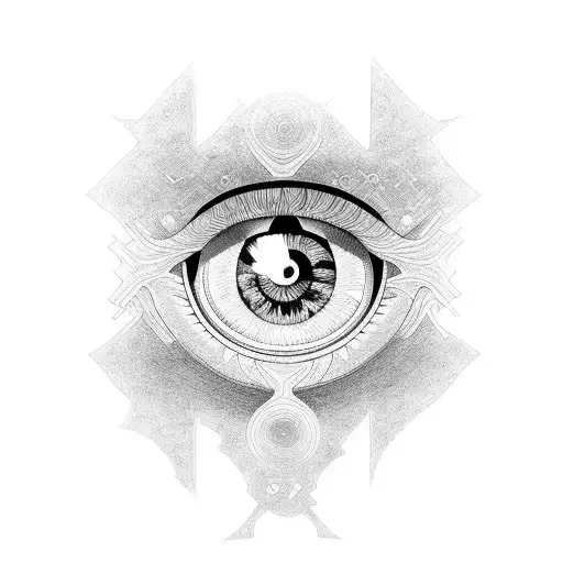 rinnegan eye tattoo design idea