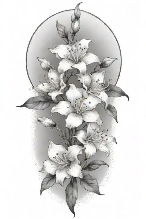 azaleas tattoo design idea