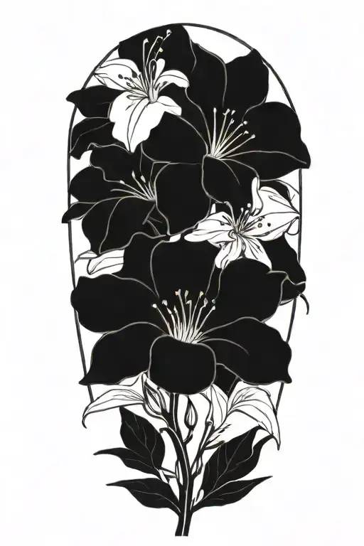 azaleas tattoo design idea