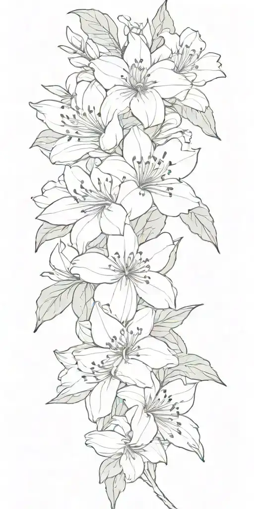 azaleas tattoo design idea