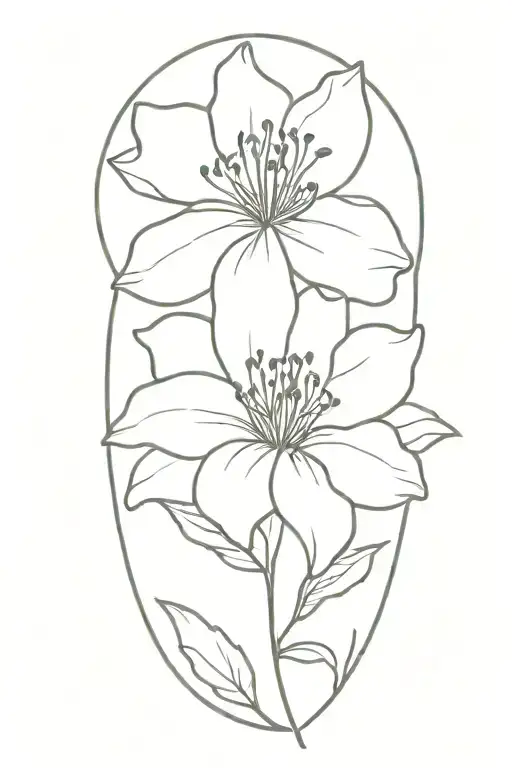 azaleas tattoo design idea