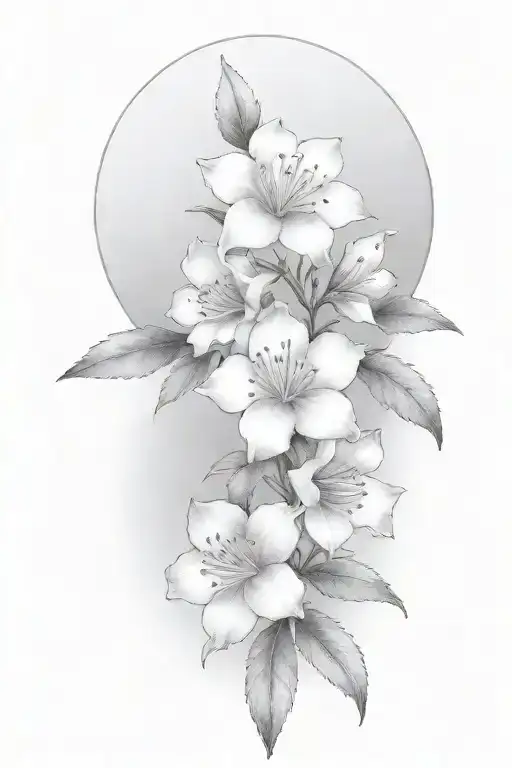 azaleas heavy shading more shade tattoo design idea