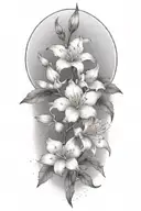 azaleas tattoo design idea