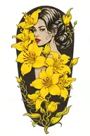 azaleas tattoo design idea