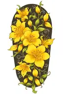 azaleas tattoo design idea