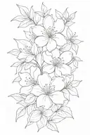 azaleas tattoo design idea