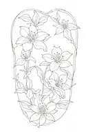 azaleas tattoo design idea