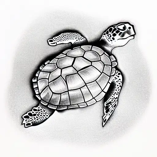 Turtle tattoo design idea