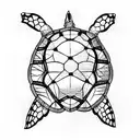 Turtle tattoo design idea