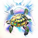 Turtle tattoo design idea