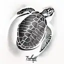 Turtle tattoo design idea