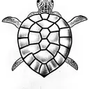 Turtle tattoo design idea