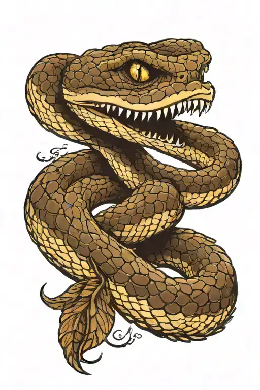 rattlesnake don't tread on me tattoo design idea