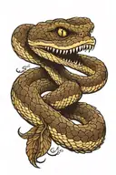 rattlesnake don't tread on me tattoo design idea