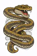 rattlesnake don't tread on me tattoo design idea